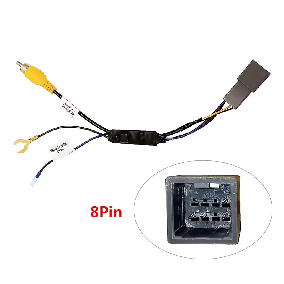 Honda 8 Pin Factory Rear Camera Retention Adapter 12V 6V Fit Jazz City