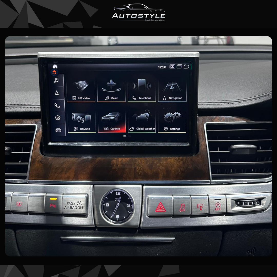 Audi A8 Apple Carplay / Android Auto 9" Flip-Out Stereo Upgrade