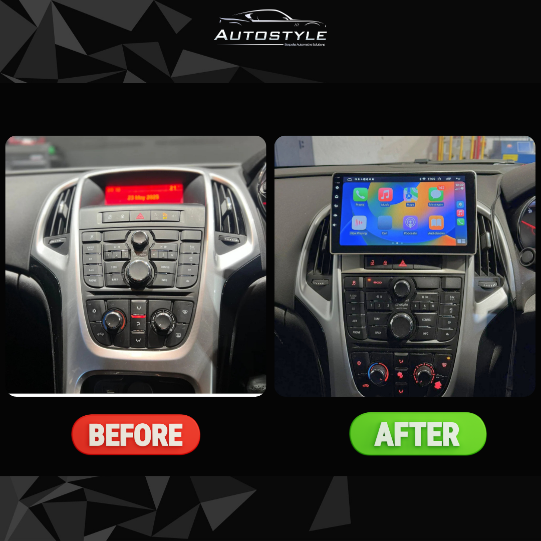 Vauxhall Astra J Apple Carplay / Android Auto 9" Stereo Upgrade 2009-2016