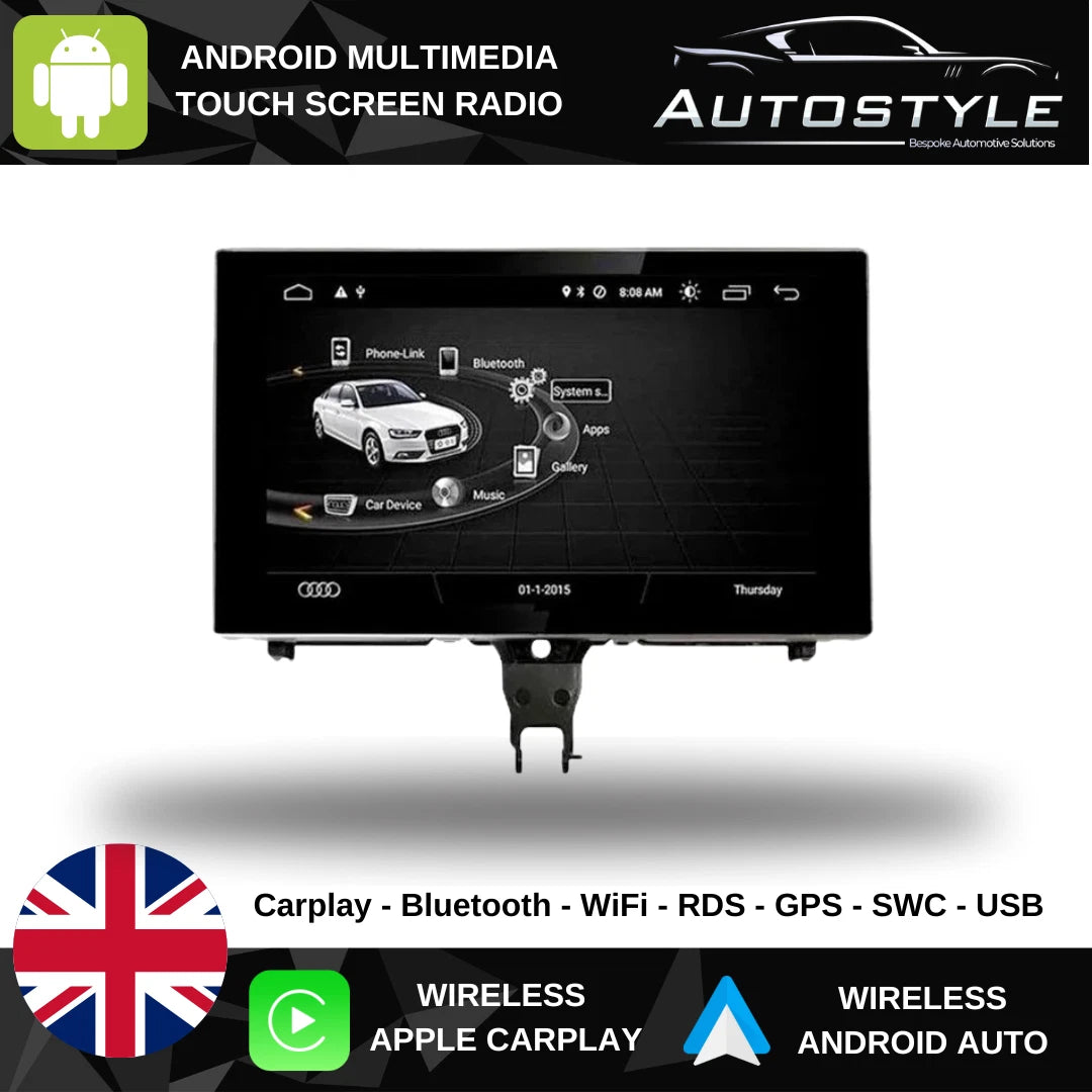 Audi A8 Apple Carplay / Android Auto 9" Flip-Out Stereo Upgrade