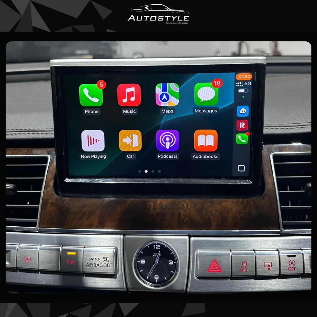 Audi A8 Apple Carplay / Android Auto 9" Flip-Out Stereo Upgrade