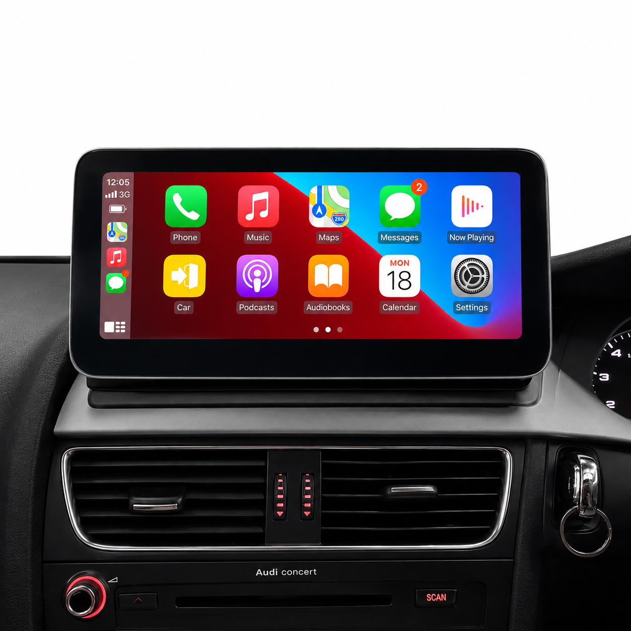 Audi A4 (2008-2016) B8 Apple CarPlay Android Auto 10.25" Touch Screen RHD