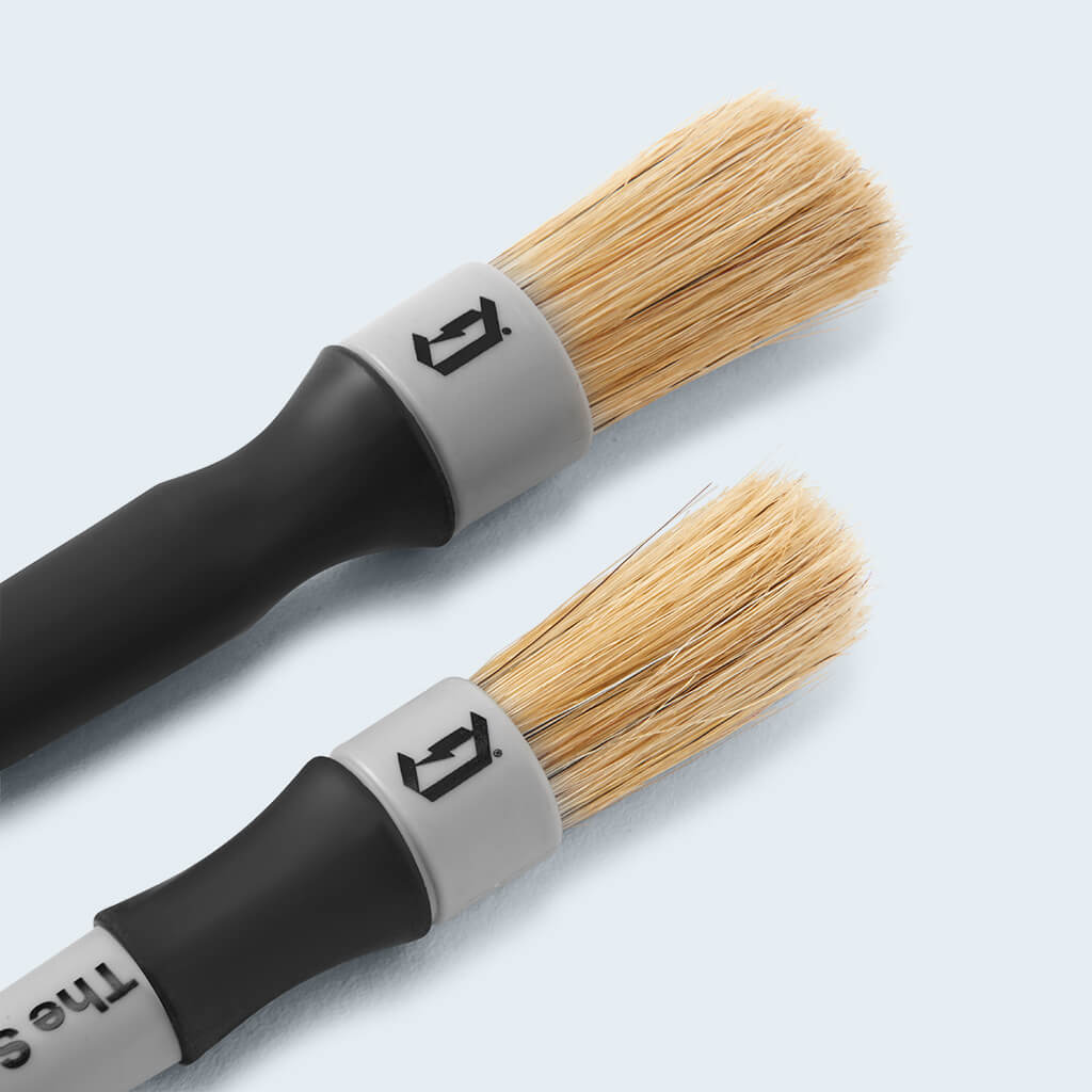 Duel Stiff Detailing Brush - 2 Pack