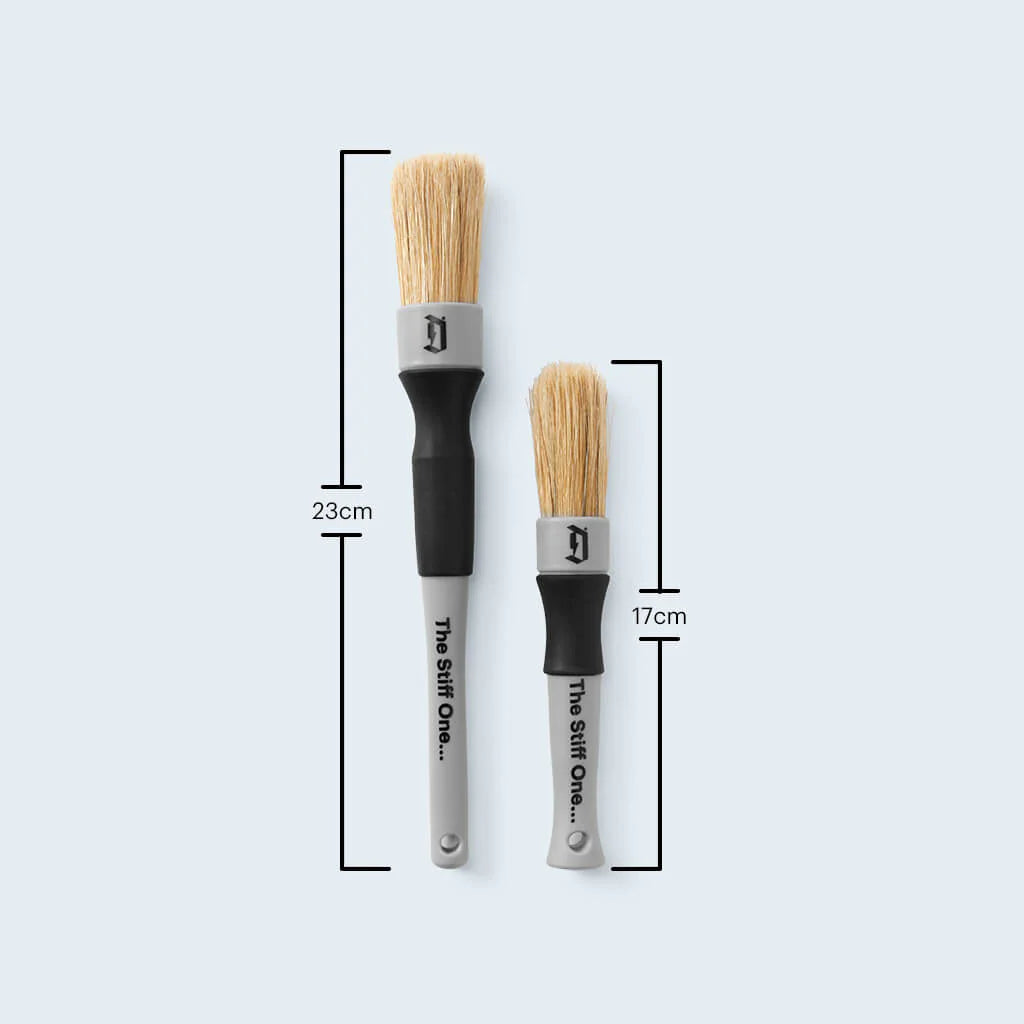 Duel Stiff Detailing Brush - 2 Pack