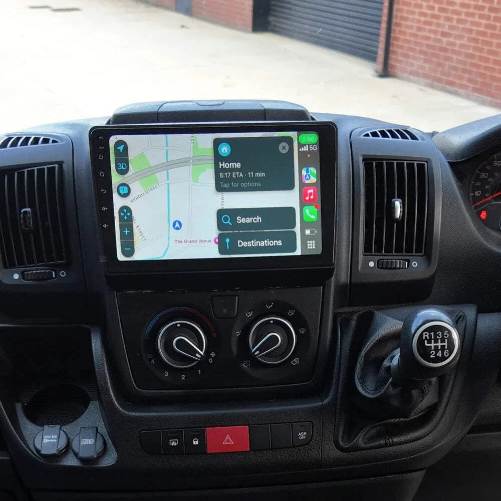 Fiat Ducato - Citroen Relay - Peugeot Boxer Apple Carplay / Android Auto 9" Stereo Upgrade
