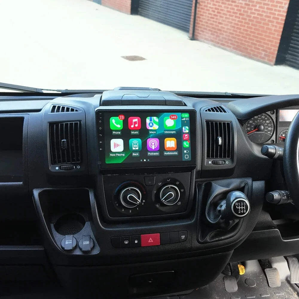 Fiat Ducato - Citroen Relay - Peugeot Boxer Apple Carplay / Android Auto 9" Stereo Upgrade