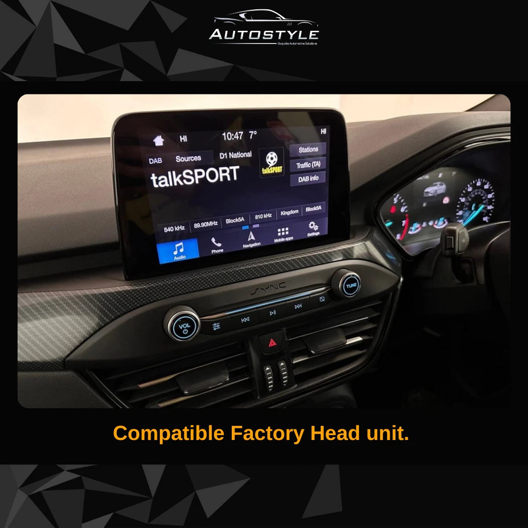 Ford Focus 4 Apple Carplay / Android Auto 10" Stereo Upgrade (2019-2020)