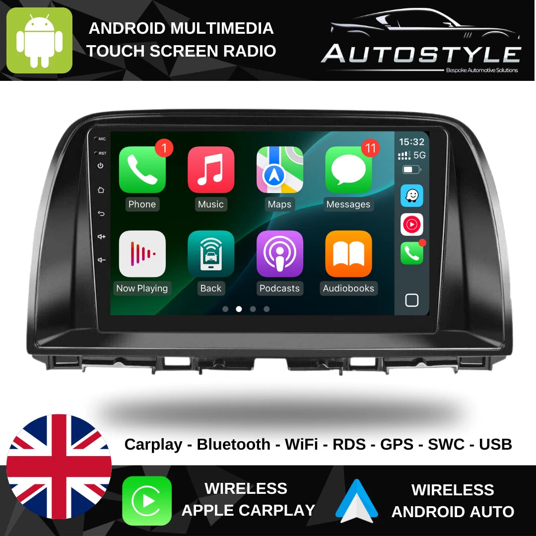 Mazda CX5 Apple Carplay / Android Auto 9" Stereo Upgrade 2012-2017