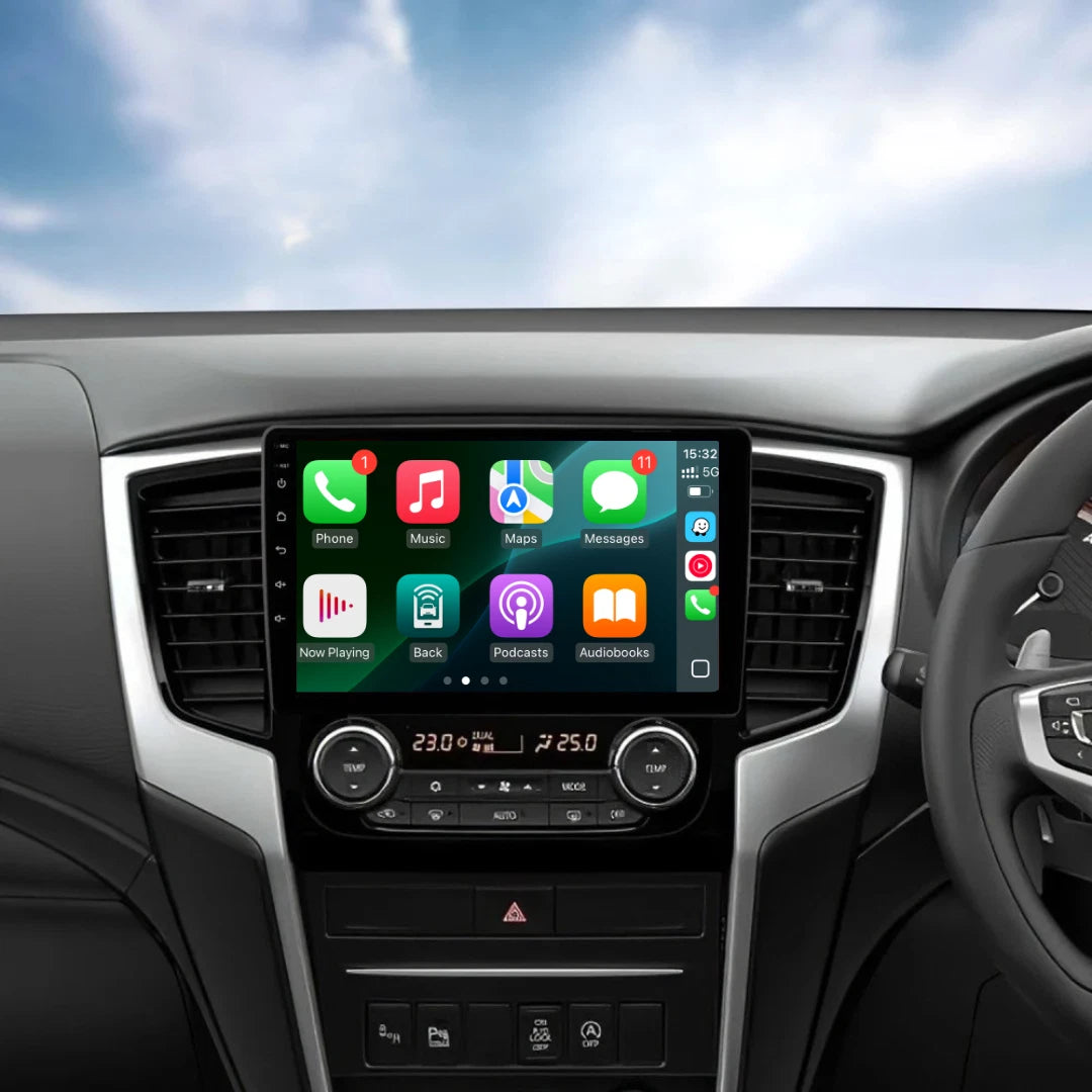 Mitsubishi Triton L200 Apple Carplay / Android Auto 9" Stereo Upgrade 2015-2018