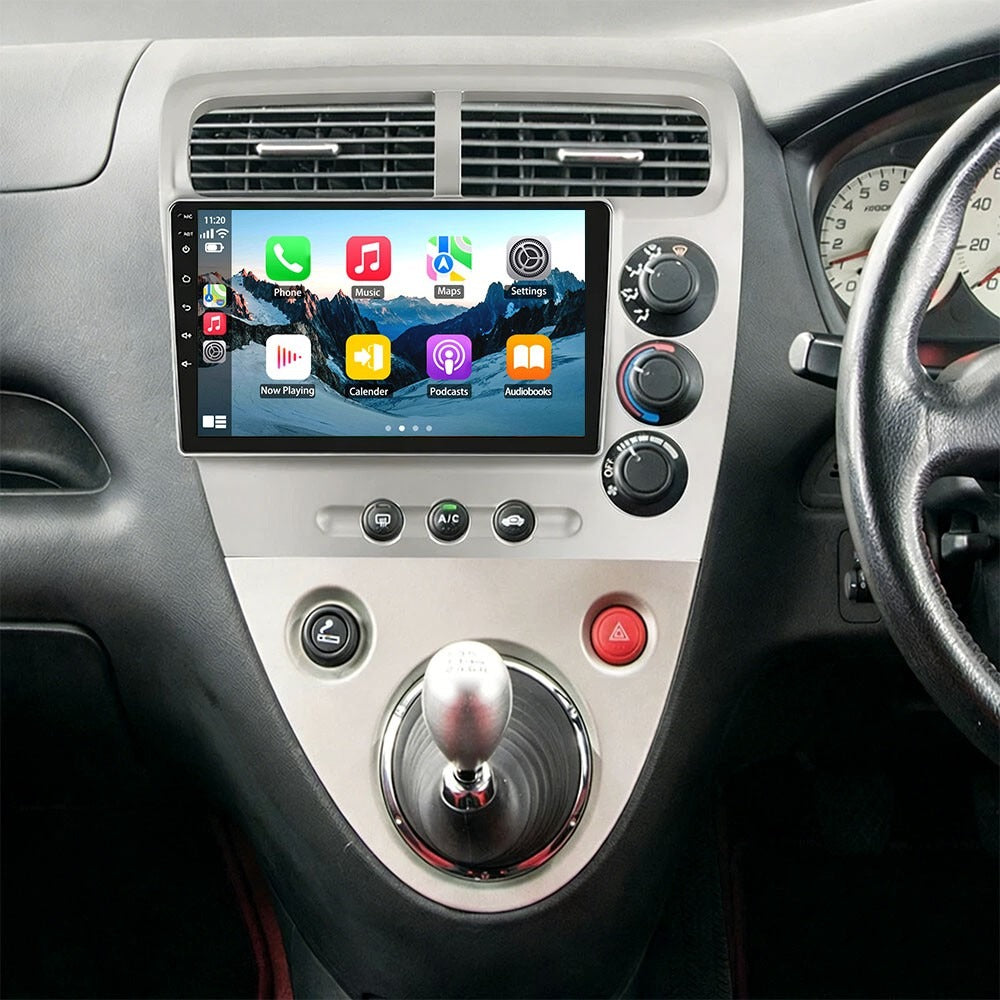 Honda Civic 7 FK Apple Carplay / Android Auto 09" Stereo Upgrade 2001-2005