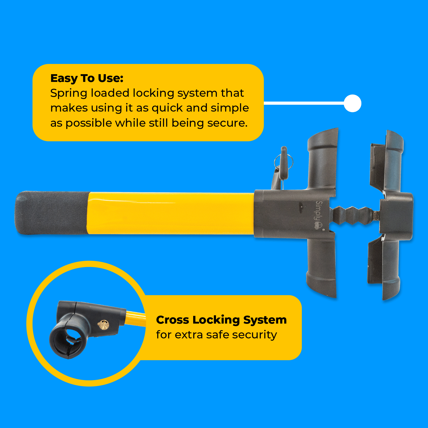 T-Bar Steering Lock - AUTOSTYLE UK