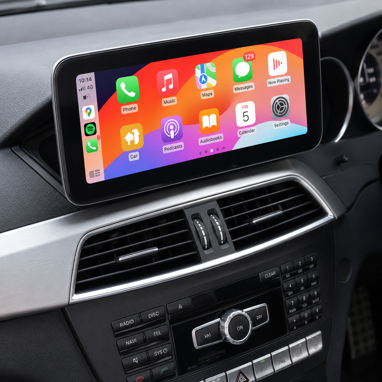 Mercedes-Benz C Class W204/S204 (2011-2014) Apple CarPlay Android Auto 10.25" Touch Screen RHD