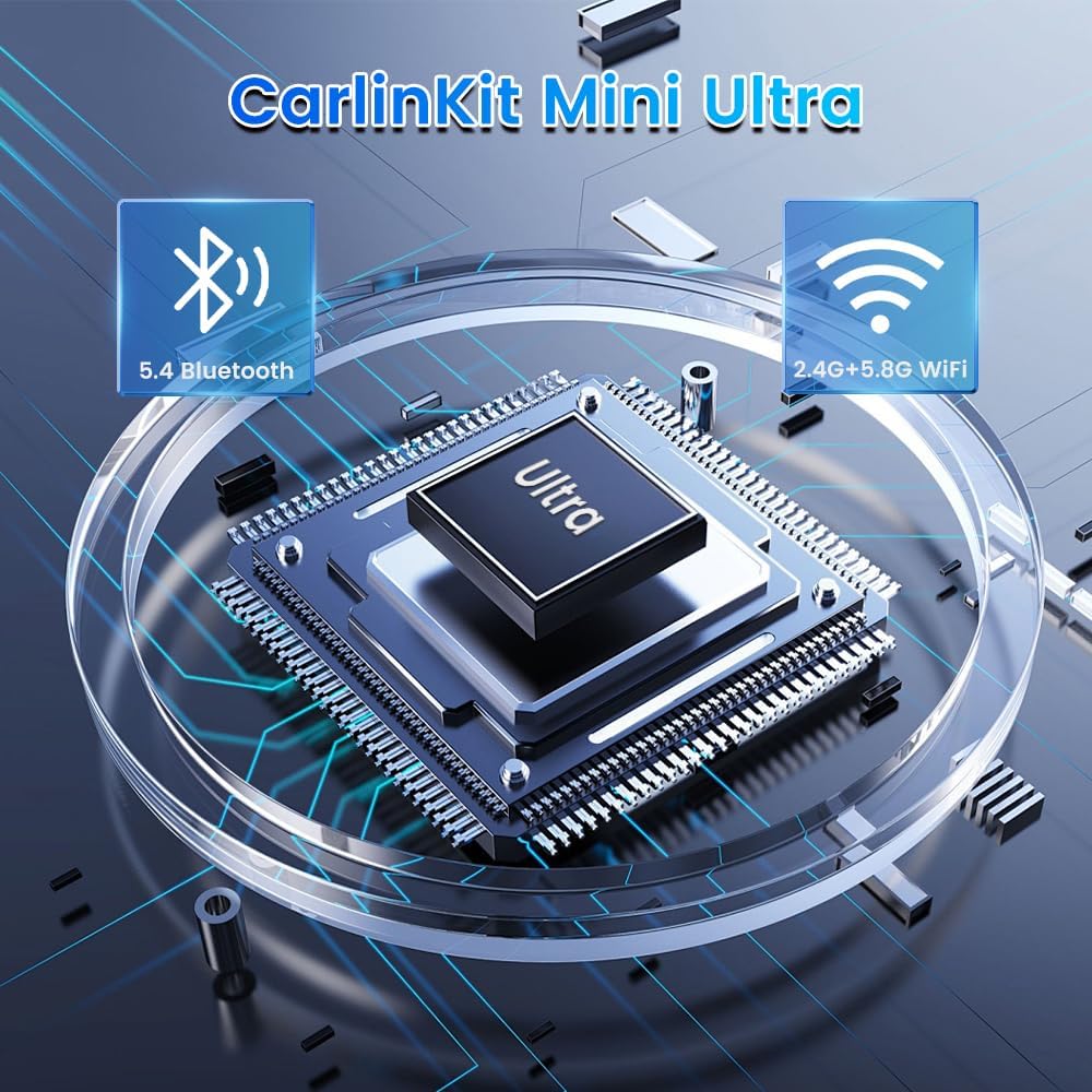 Carlinkit Mini Ultra - Wireless Adapter - Converts wired CarPlay/Android Auto to Wireless