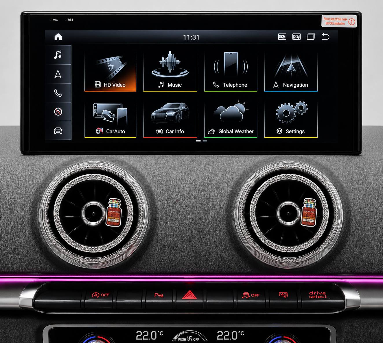 Audi A3 Apple Carplay / Android Auto 10.25" Screen Upgrade (2014-2018)