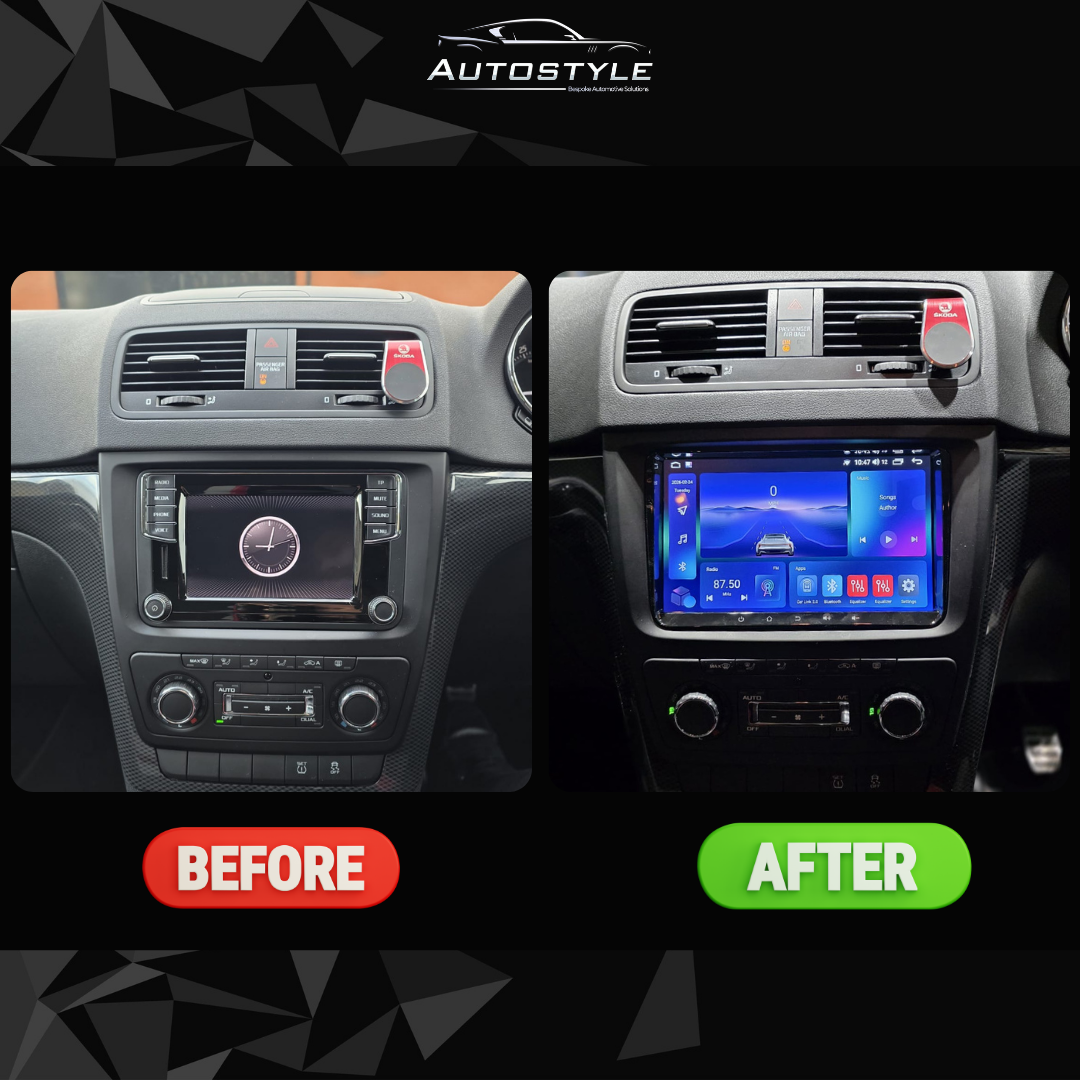 Skoda Yeti Apple Carplay / Android Auto 9" Stereo Upgrade 2009-2017