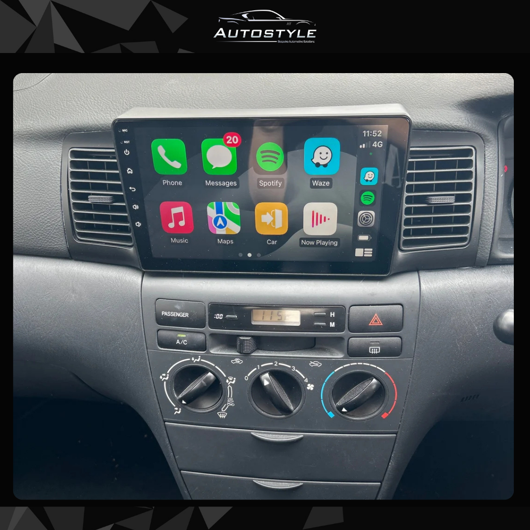 Toyota Corolla E130 E120 Apple Carplay / Android Auto 9" Stereo Upgrade 2002-2007