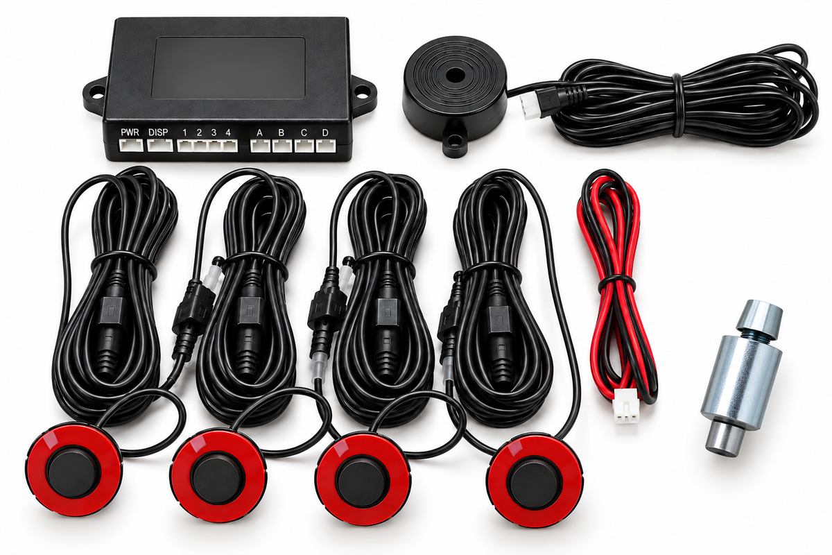 Flush-Fit Rear Parking Sensor Kit – 4 Sensor System with Audible Warning