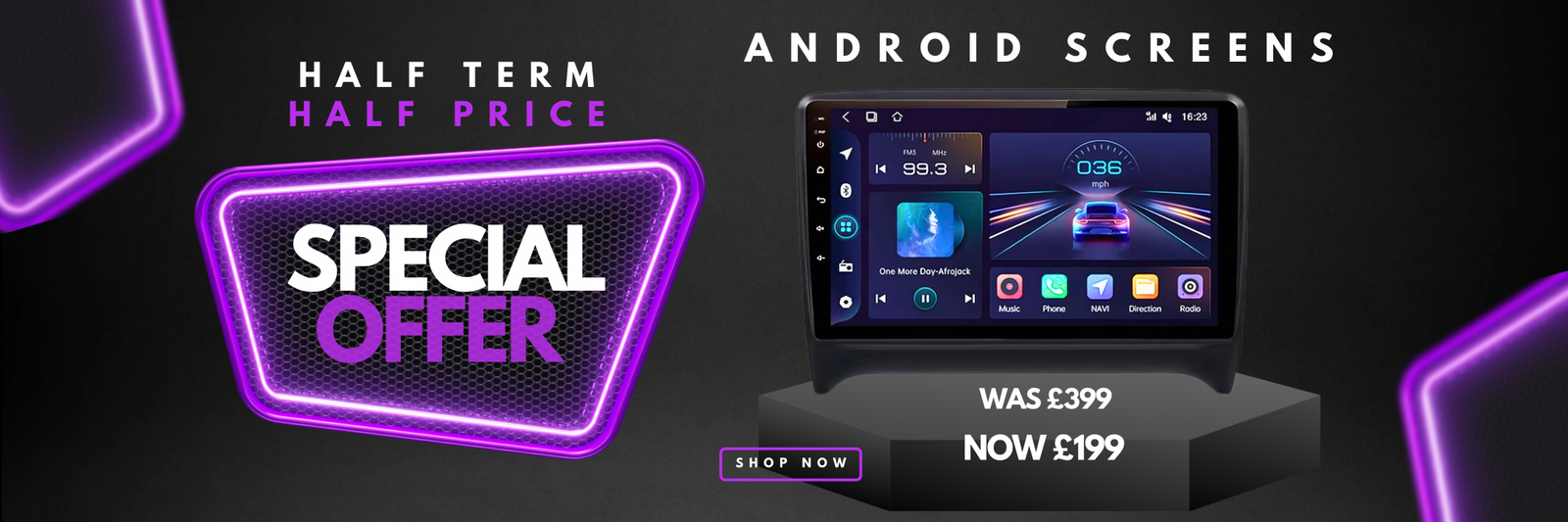 Vehicle upgrade banner