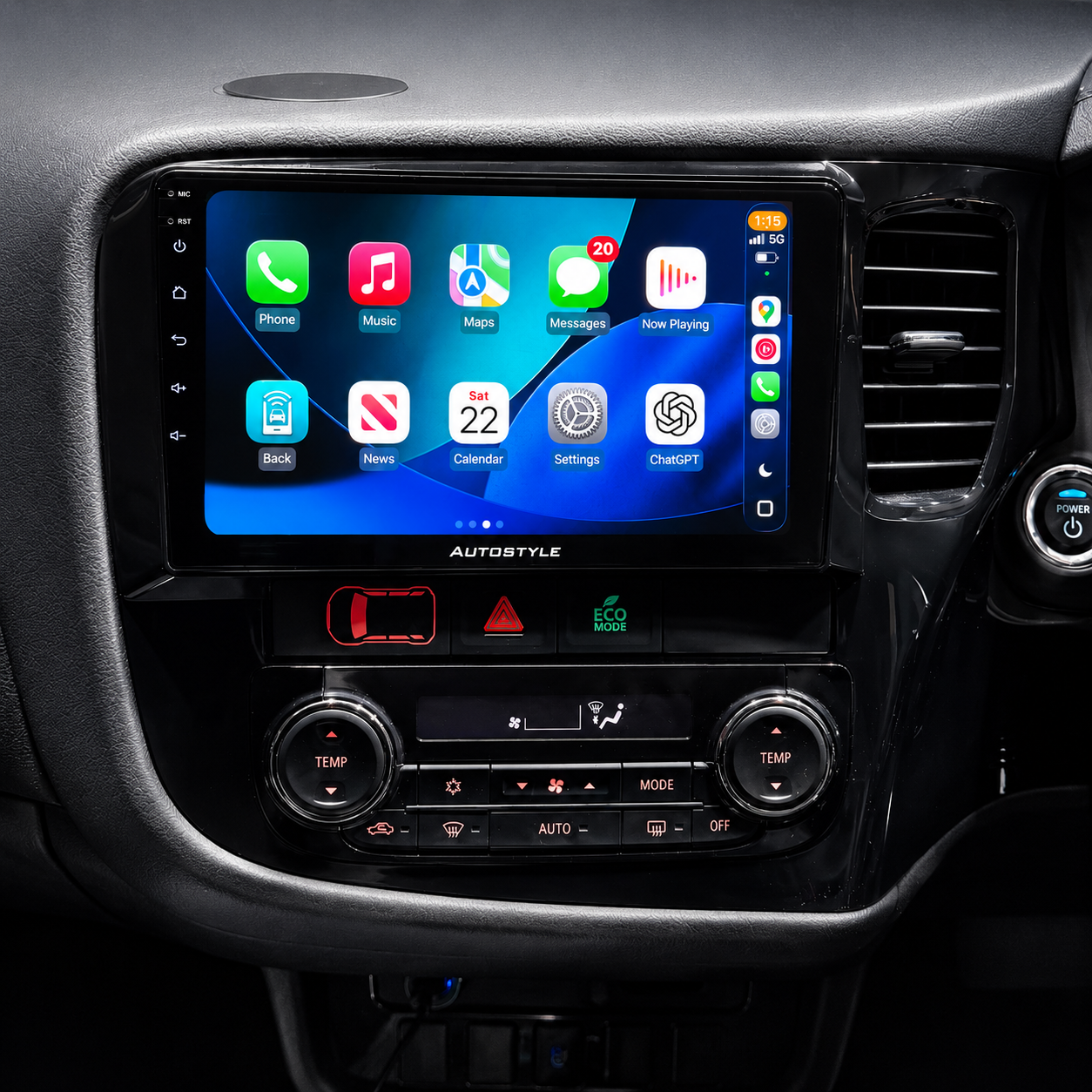 Mitsubishi Outlander Apple Carplay / Android Auto 9" Stereo Upgrade