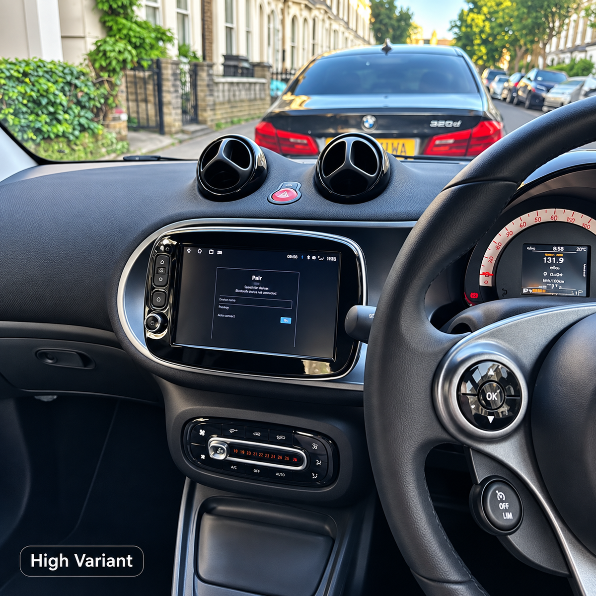 Mercedes-Benz Smart forTwo Apple Carplay / Android Auto 9" Stereo Upgrade 2014-2021