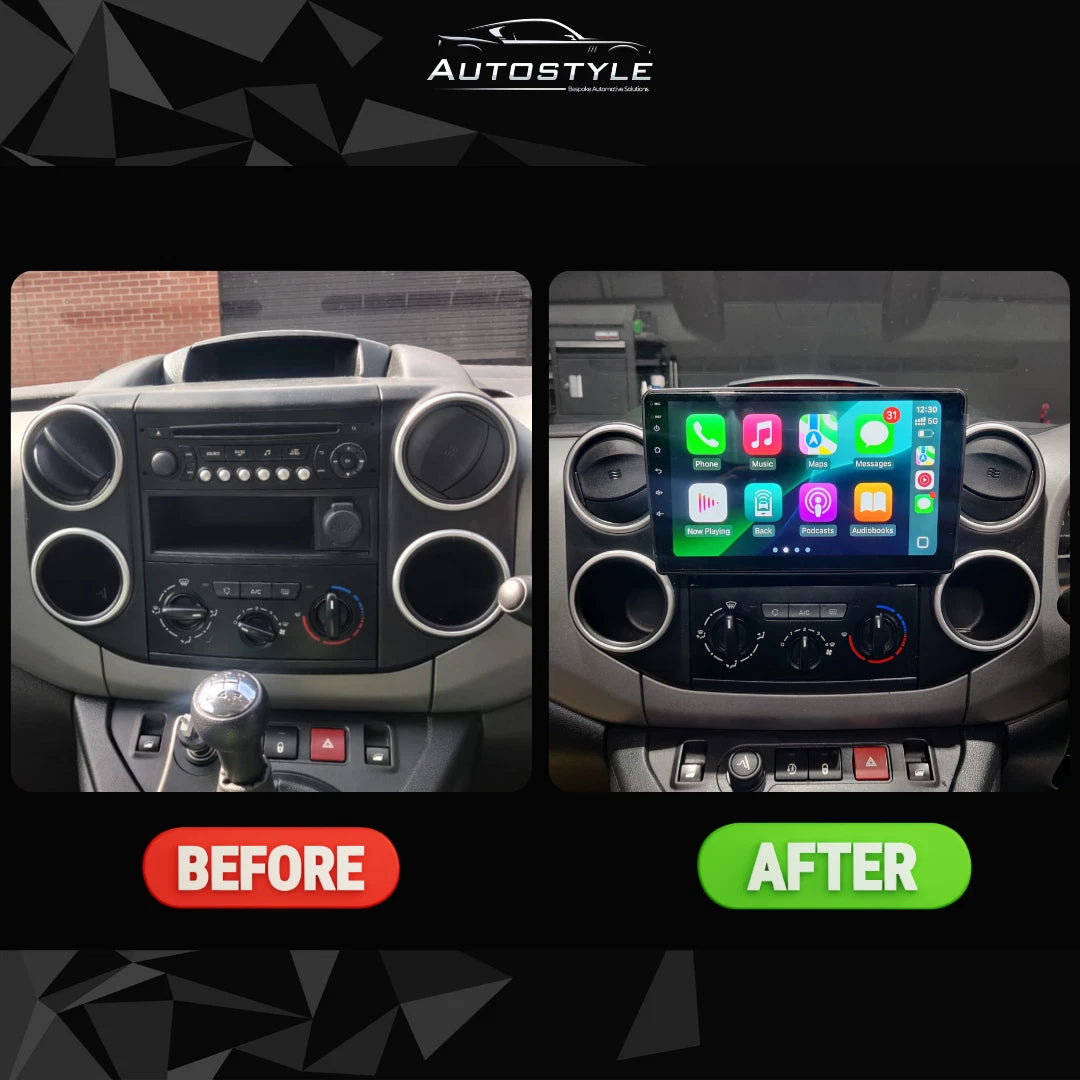 Citroen Berlingo 2, C2, C3 Apple Carplay / Android Auto 9" Stereo Upgrade (2001-2019)