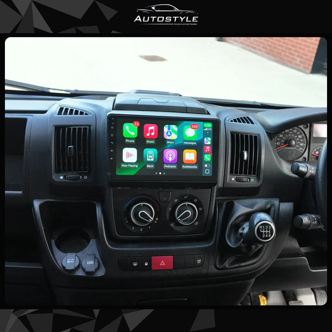 Fiat Ducato - Citroen Relay - Peugeot Boxer Apple Carplay / Android Auto 9" Stereo Upgrade