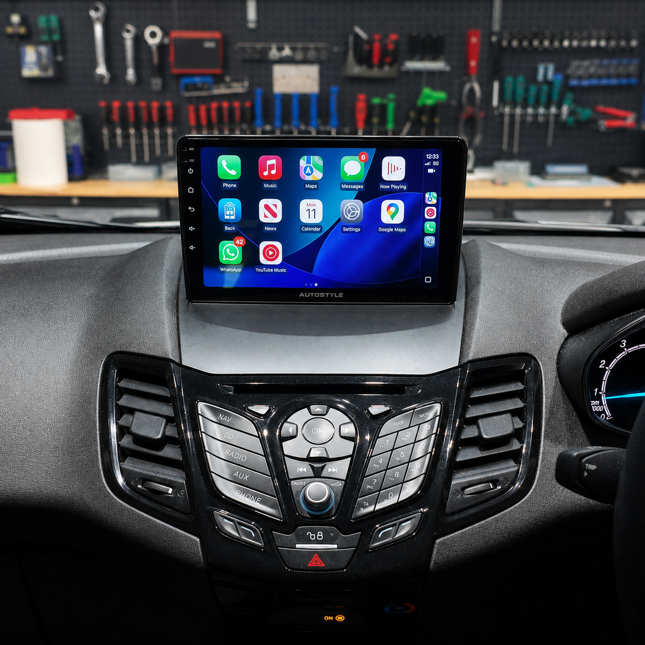 Ford Fiesta Apple Carplay / Android Auto 9" Stereo Upgrade (2008-2017)