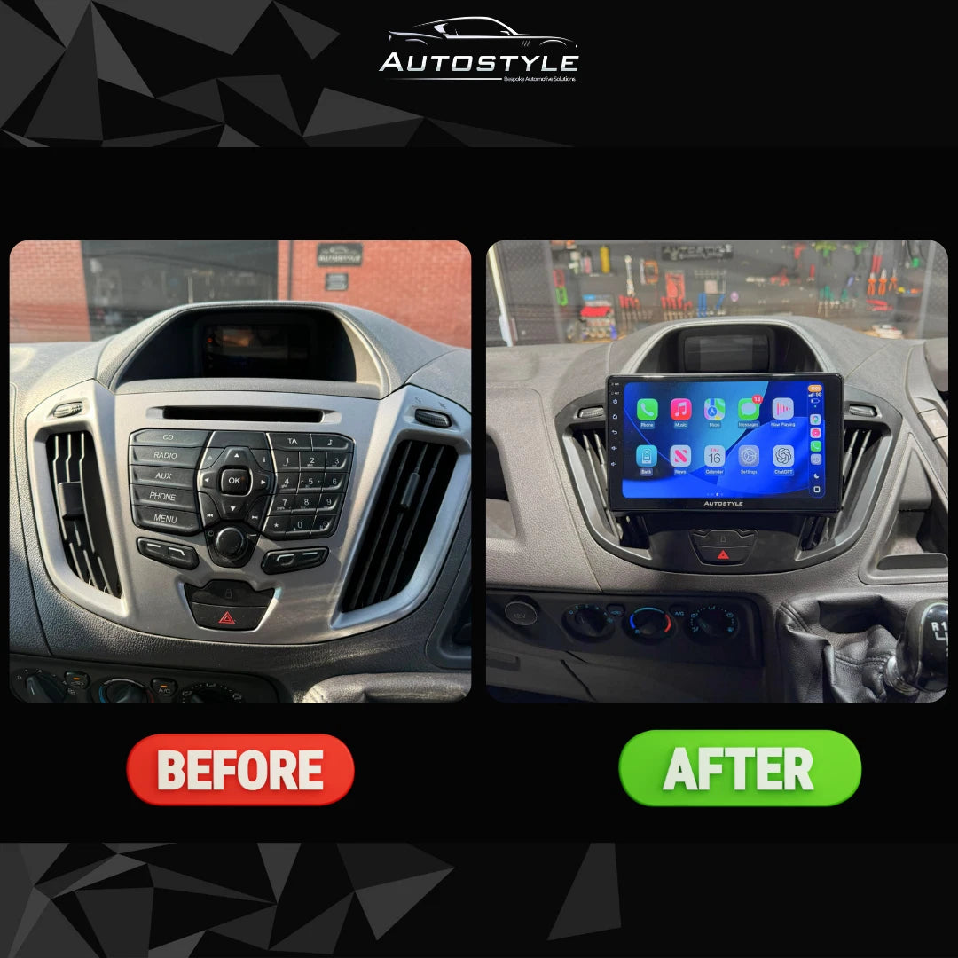 Ford Transit Custom Apple Carplay / Android Auto 9" Stereo Upgrade (2012-2018)
