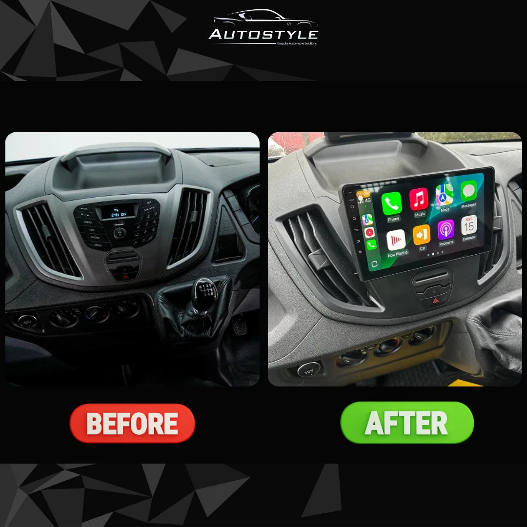 Ford Transit Apple Carplay / Android Auto 9" Stereo Upgrade (2012-2018)