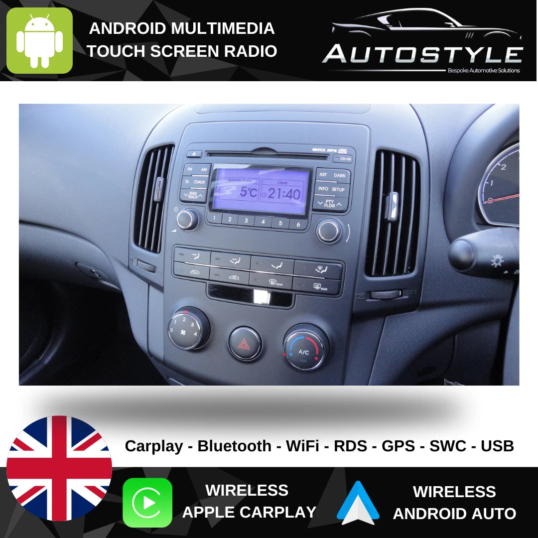 Hyundai i30 Apple Carplay / Android Auto 9" Stereo Upgrade (2008-2012)