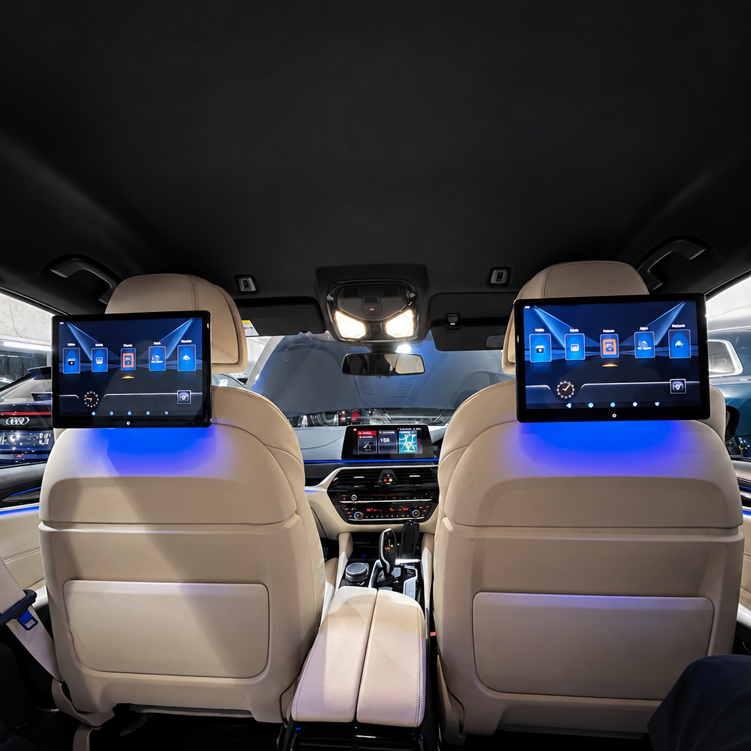 12.4" Android Car Rear Seat Entertainment Headrest Screen Pair
