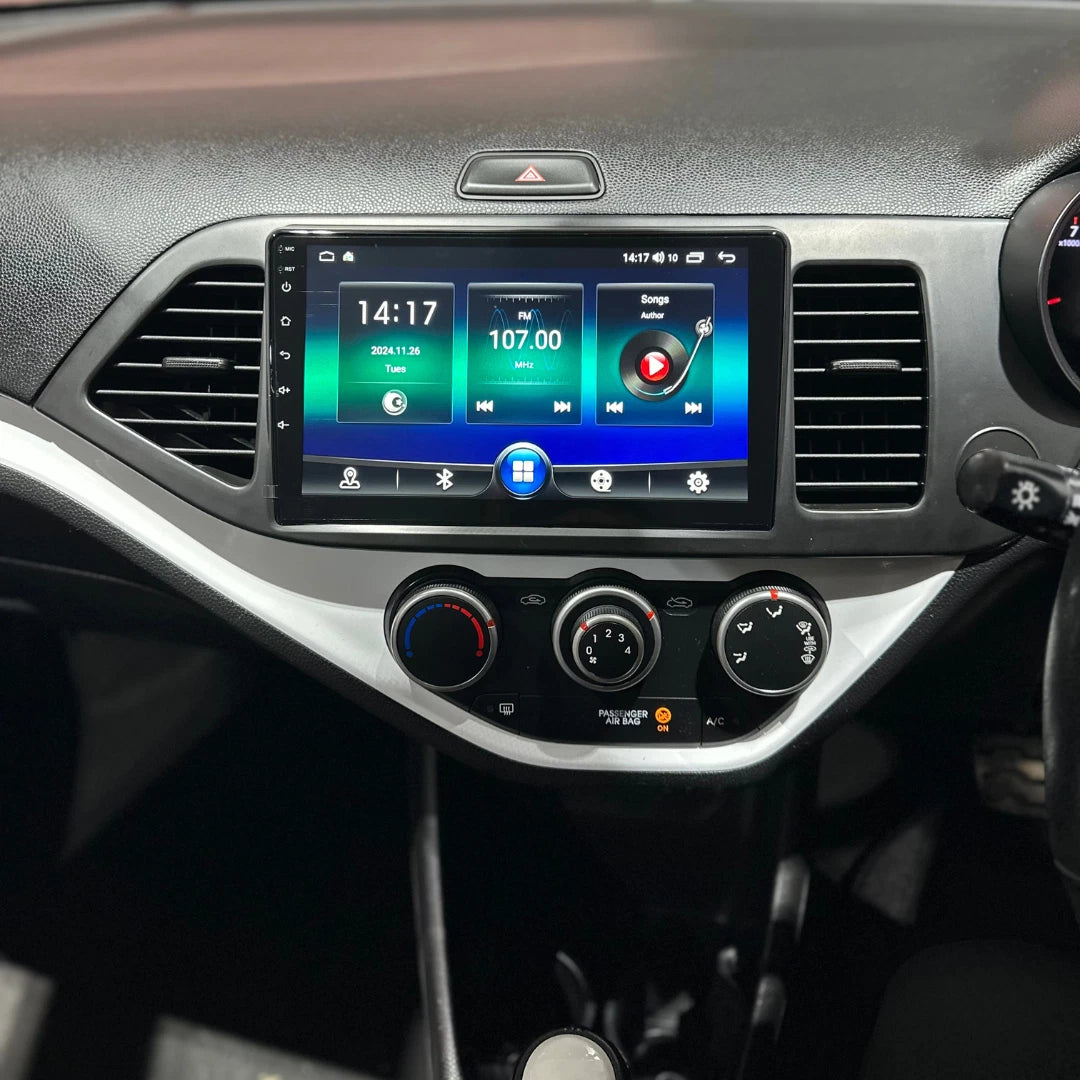 Kia Picanto Apple Carplay / Android Auto 9" Stereo Upgrade 2011-2017