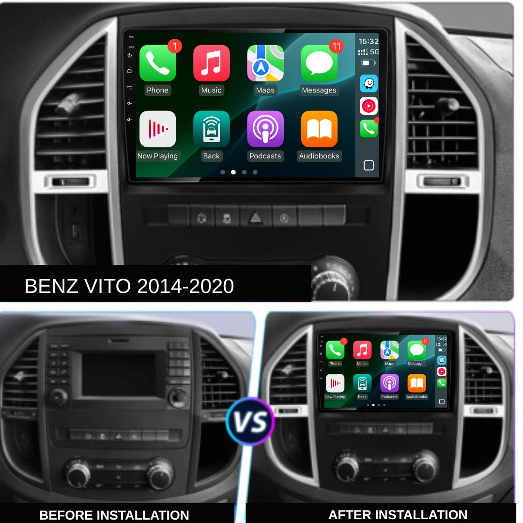 Mercedes-Benz Vito Apple Carplay / Android Auto 10" Stereo Upgrade