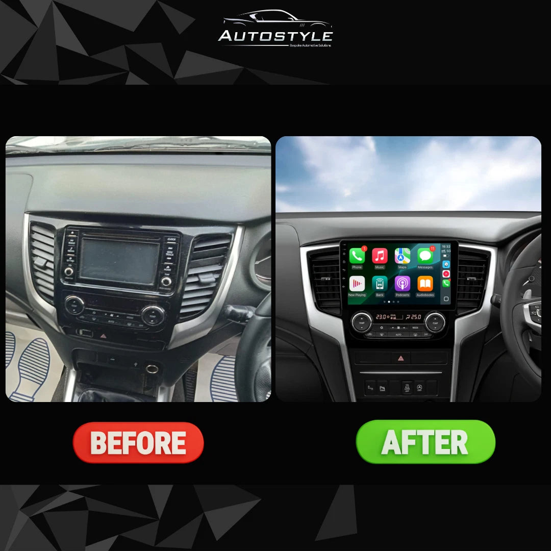 Mitsubishi Triton L200 Apple Carplay / Android Auto 9" Stereo Upgrade 2015-2018