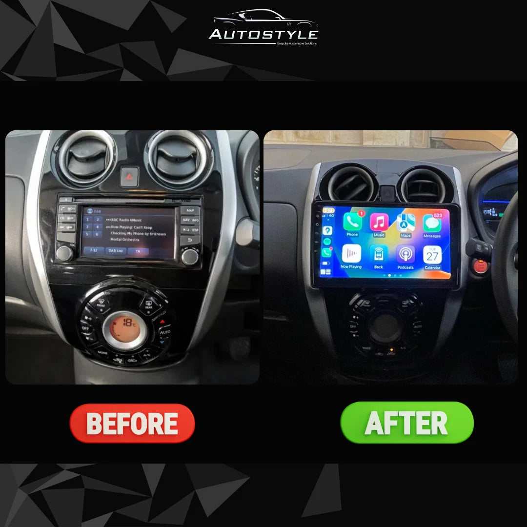 Nissan Note 2 Apple Carplay / Android Auto 10" Stereo Upgrade 2012-2020