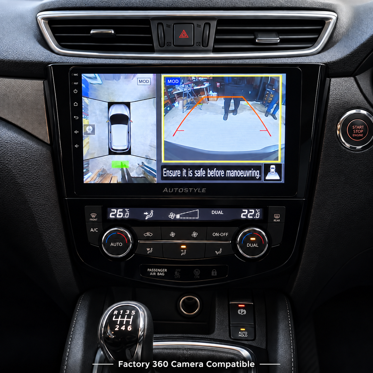Nissan Qashqai / X-Trail Rogue T32 Apple Carplay / Android Auto 10" Stereo Upgrade (2013-20)
