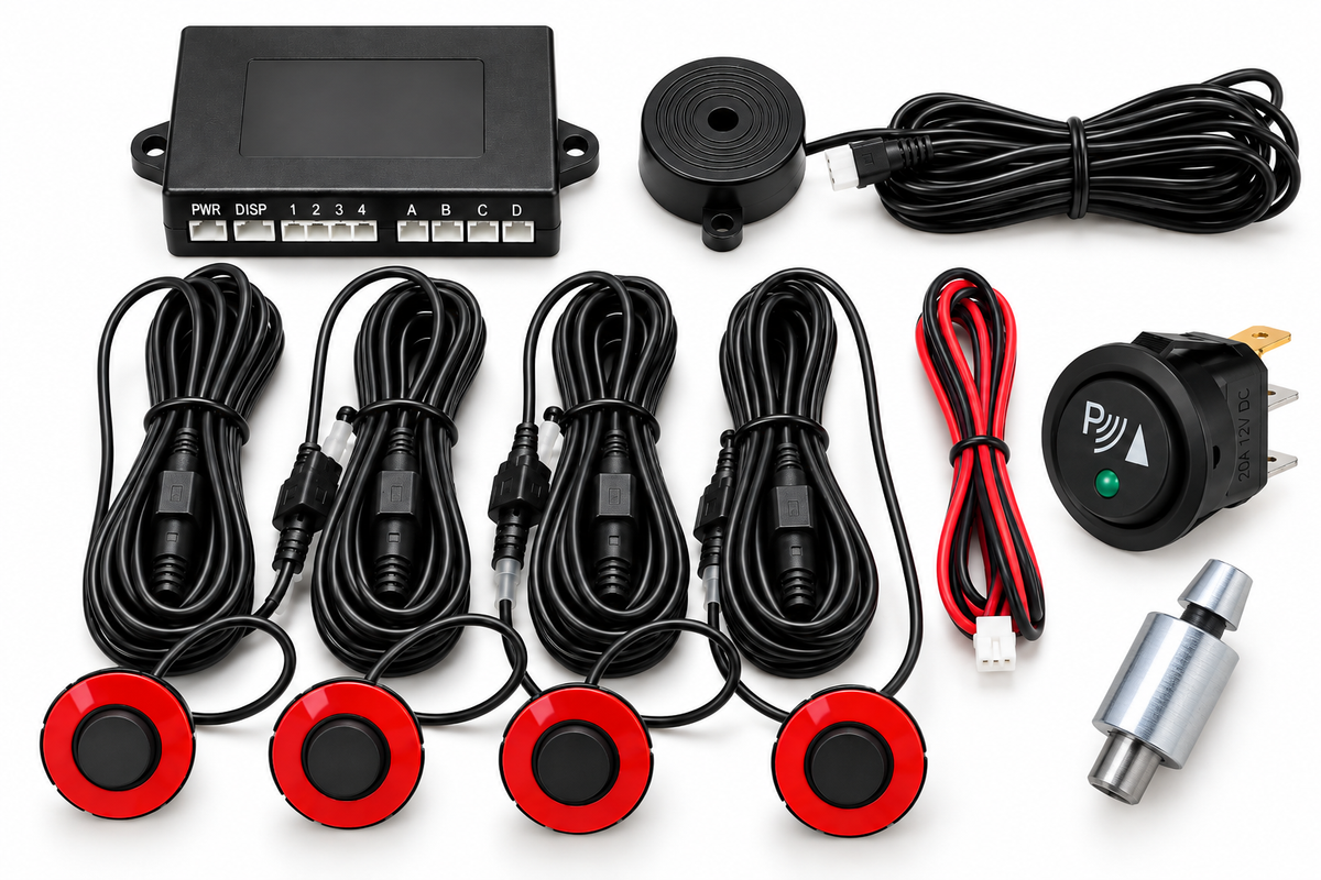 Flush-Fit Front Parking Sensor Kit – 4 Sensor System with Manual PDC Switch