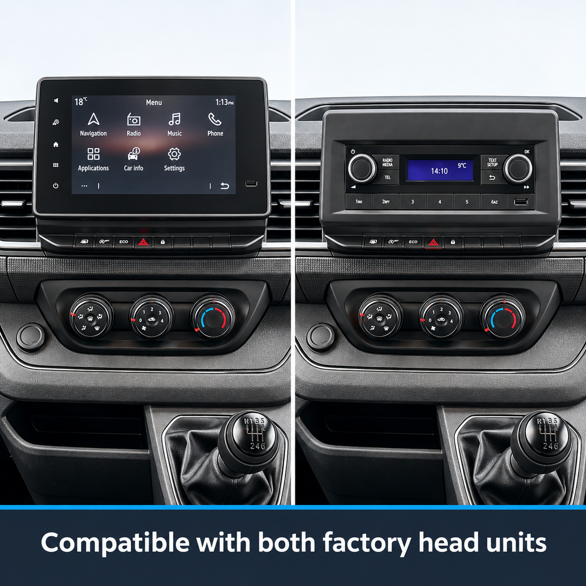 Renault Trafic 4 Apple Carplay / Android Auto 10" Stereo Upgrade 2021-2024