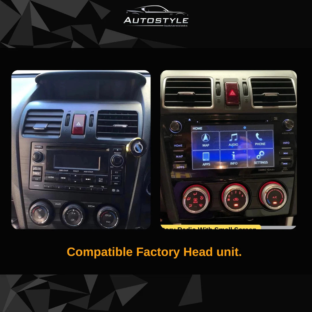 Subaru Forester 4 SJ Impreza XV WRX Apple Carplay / Android Auto 9" Stereo Upgrade RHD 2012-15