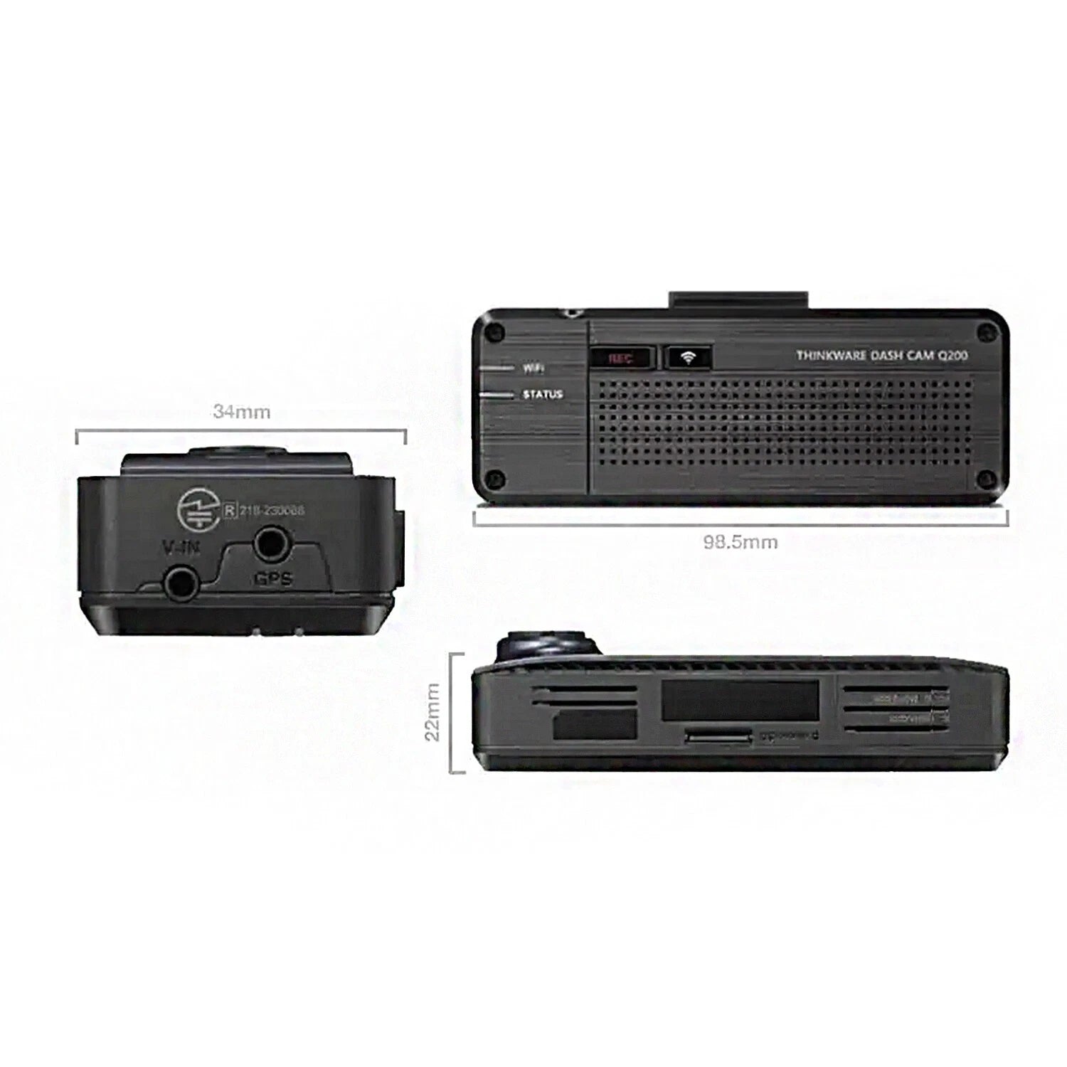 Thinkware Dash Cam Q200 2K Camera Dash Camera