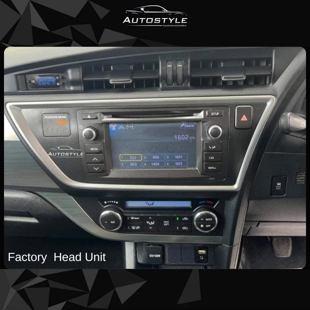 Toyota Auris Apple Carplay / Android Auto 10" Stereo Upgrade (2012-2015)