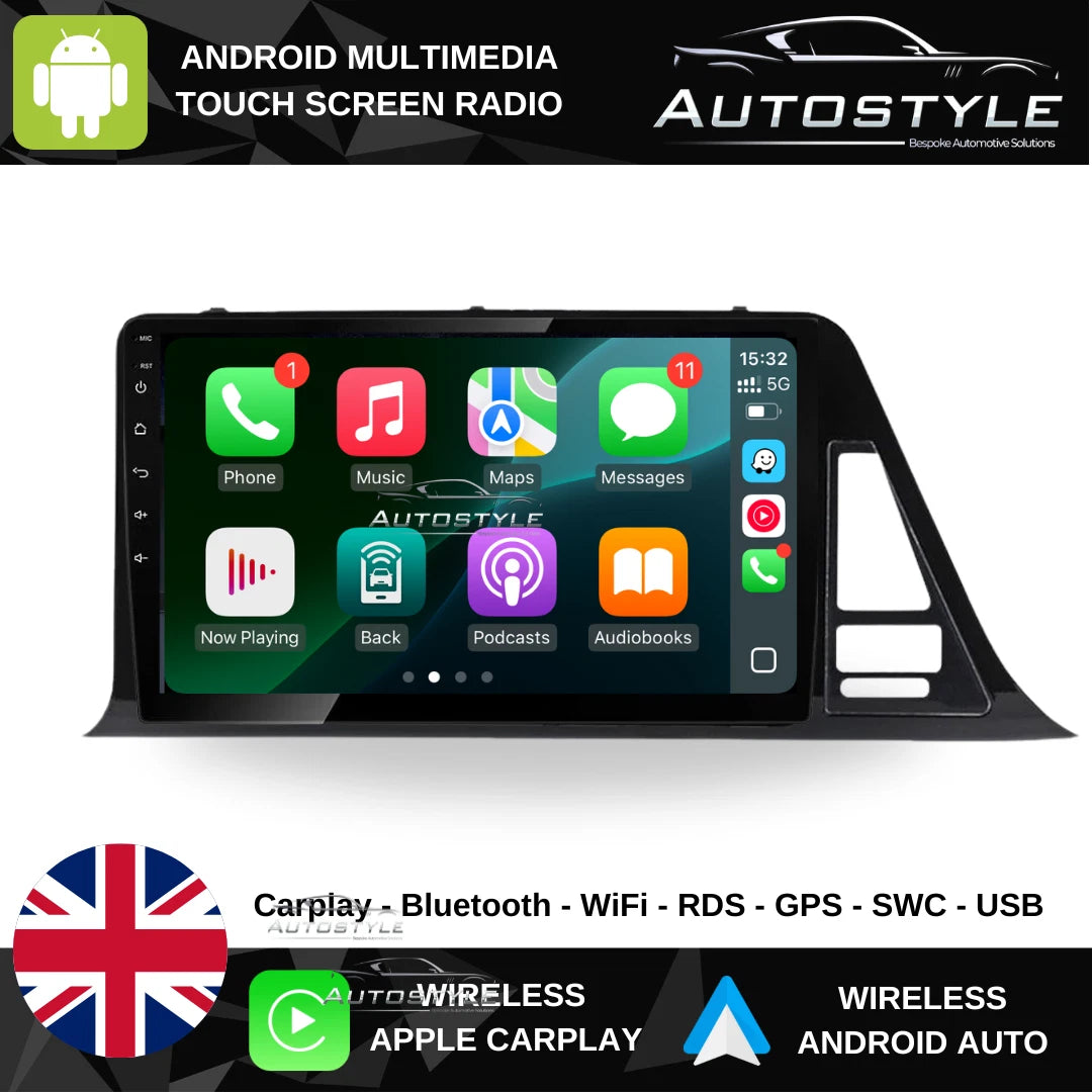 Toyota C-HR Apple Carplay / Android Auto 9" Stereo Upgrade  (2016-2022) Left Hand