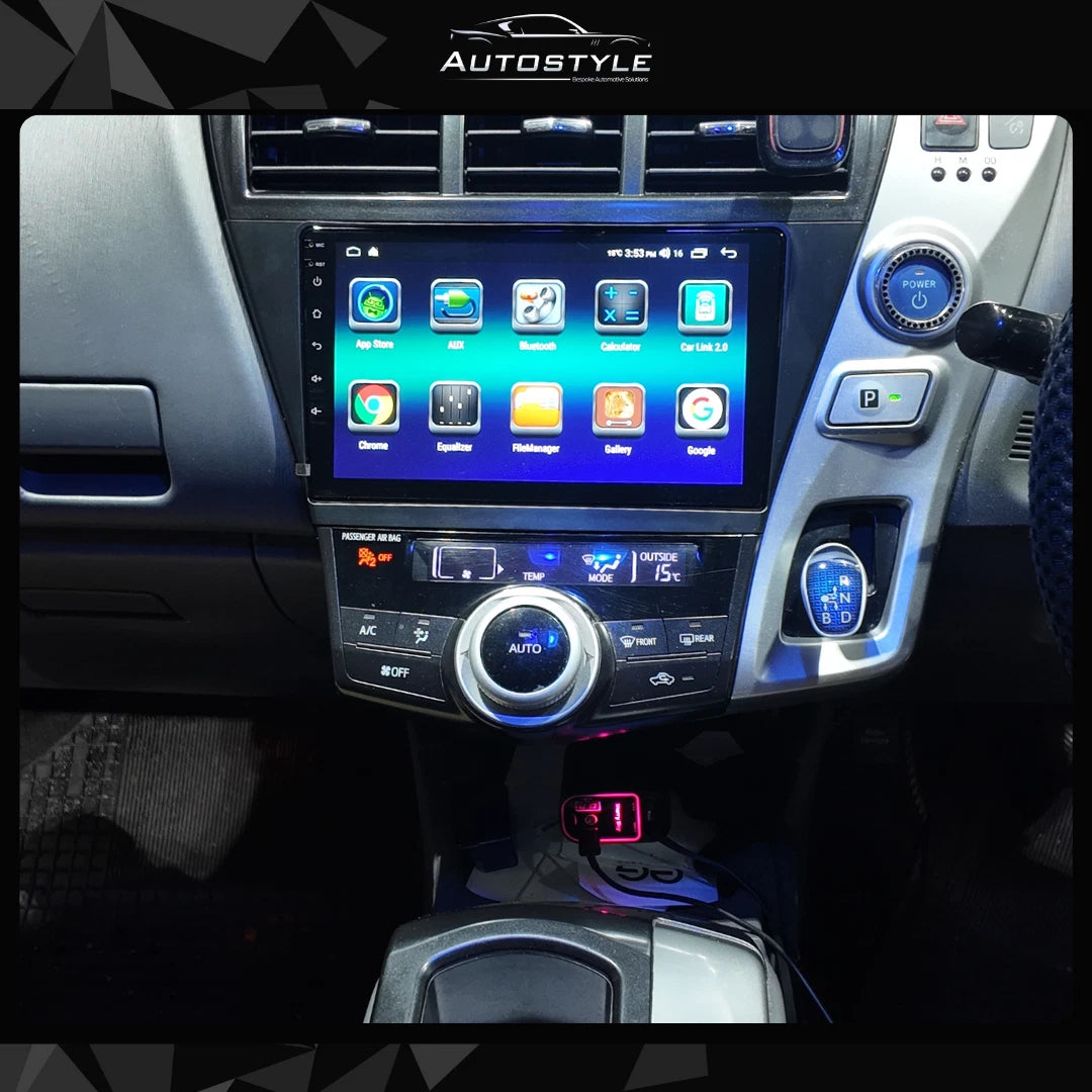 Toyota Prius Plus V Alpha Apple Carplay / Android Auto 9" Stereo Upgrade (2011- 2021)