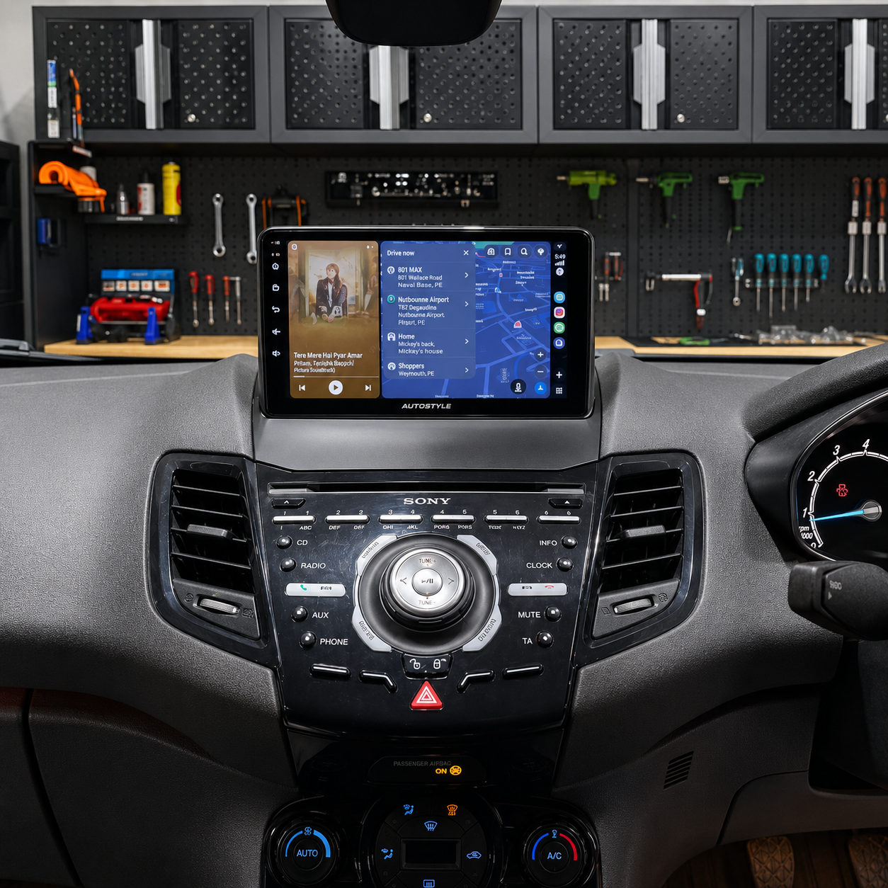 Ford Fiesta Apple Carplay / Android Auto 9" Stereo Upgrade (2008-2017)