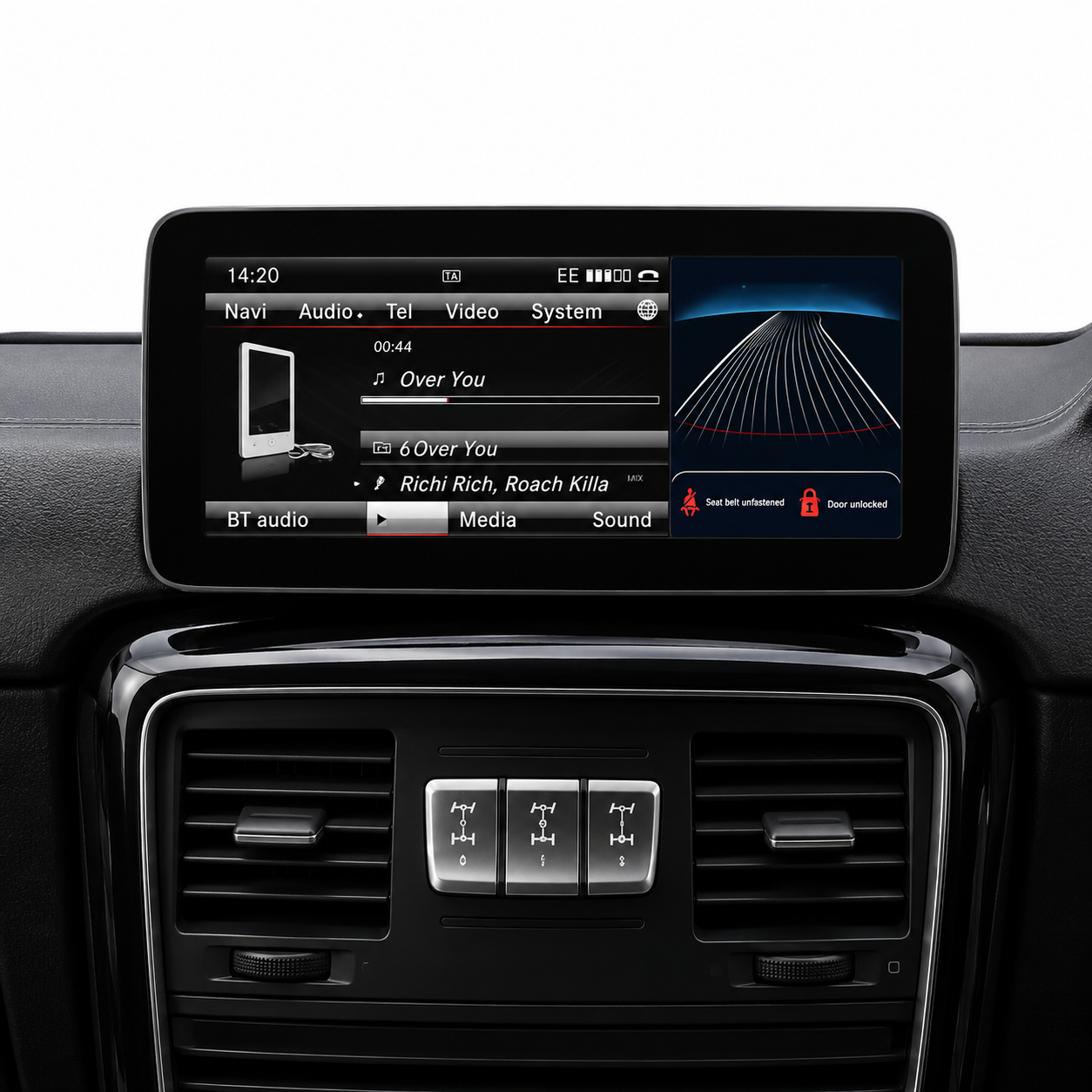 Mercedes-Benz G Class G350/G500/G63/G65 (2010-2017) Apple CarPlay Android Auto 12.3" Touch Screen