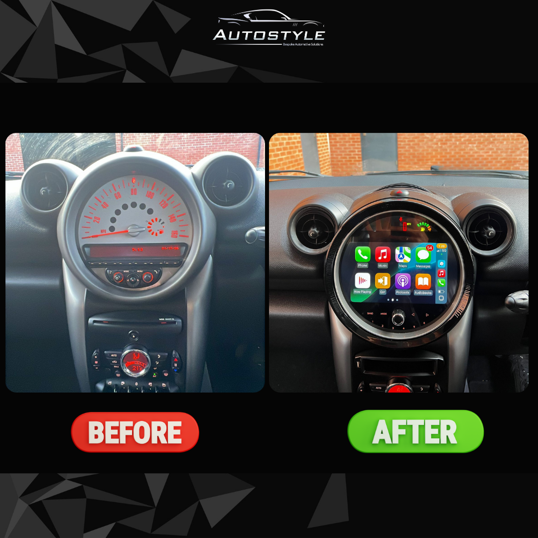 Mini Cooper S F55/F56 NBT Countryman Apple Carplay / Android Auto 9" Stereo Upgrade  (2014-2016)