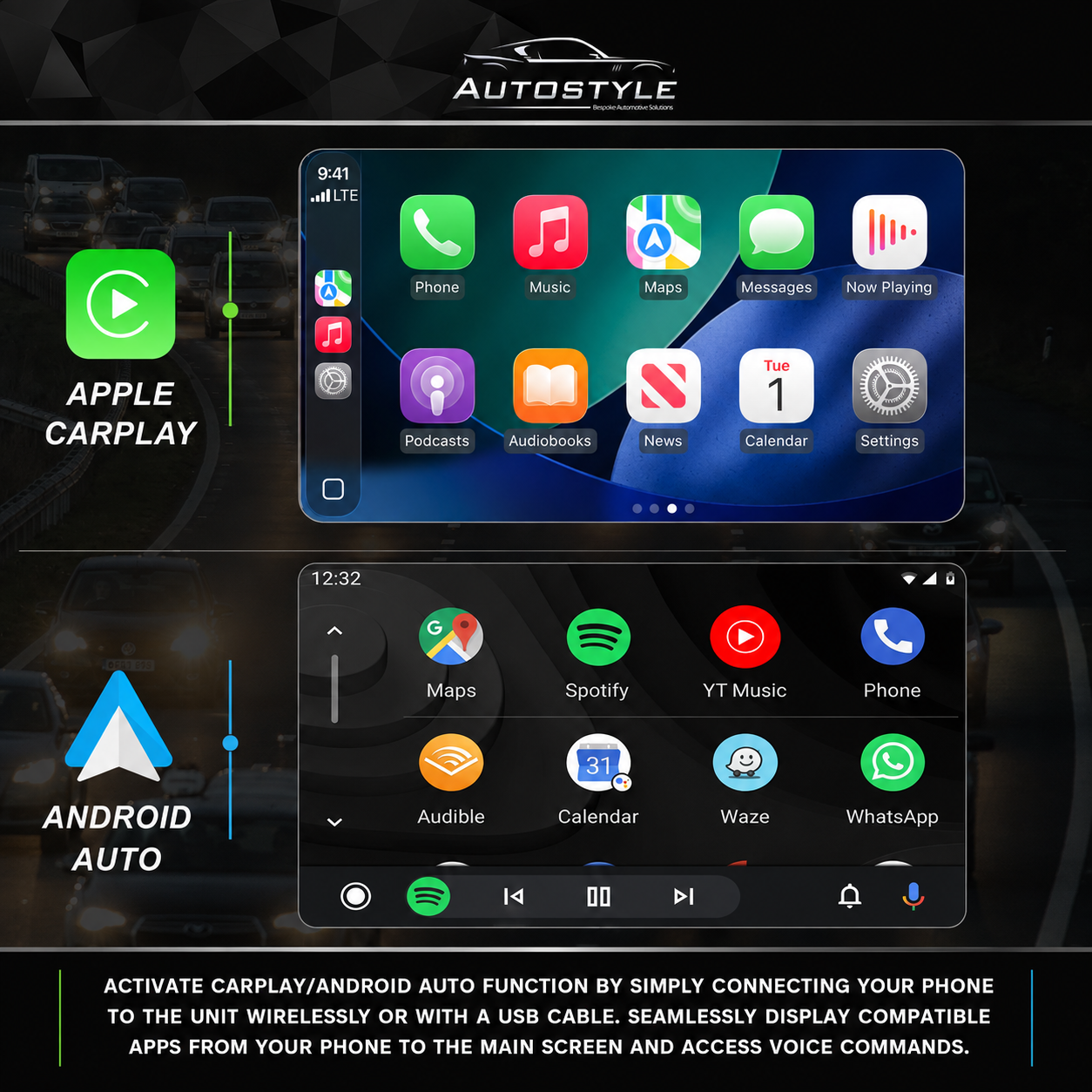 Ford Fiesta Apple Carplay / Android Auto 9" Stereo Upgrade (2008-2017)