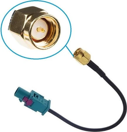 Fakra to SMA Adapter Cable for Factory DAB / GPS Antenna Retention