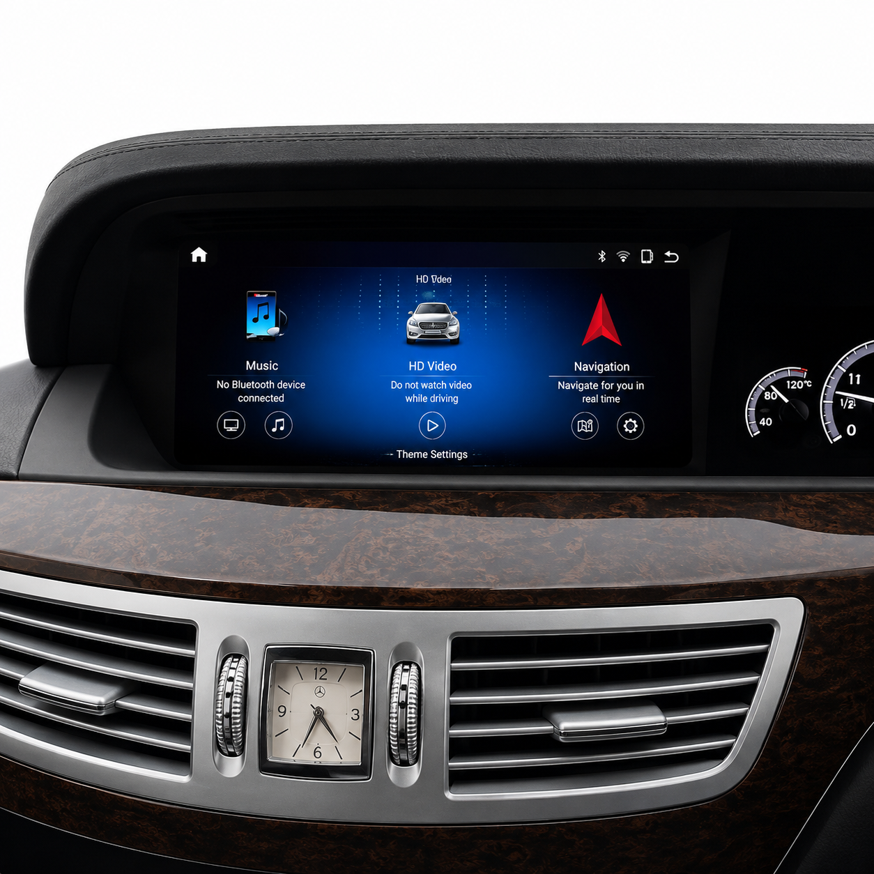 Mercedes-Benz S Class W221 (2005-2013) Apple CarPlay Android Auto 10.25" Touch Screen RHD