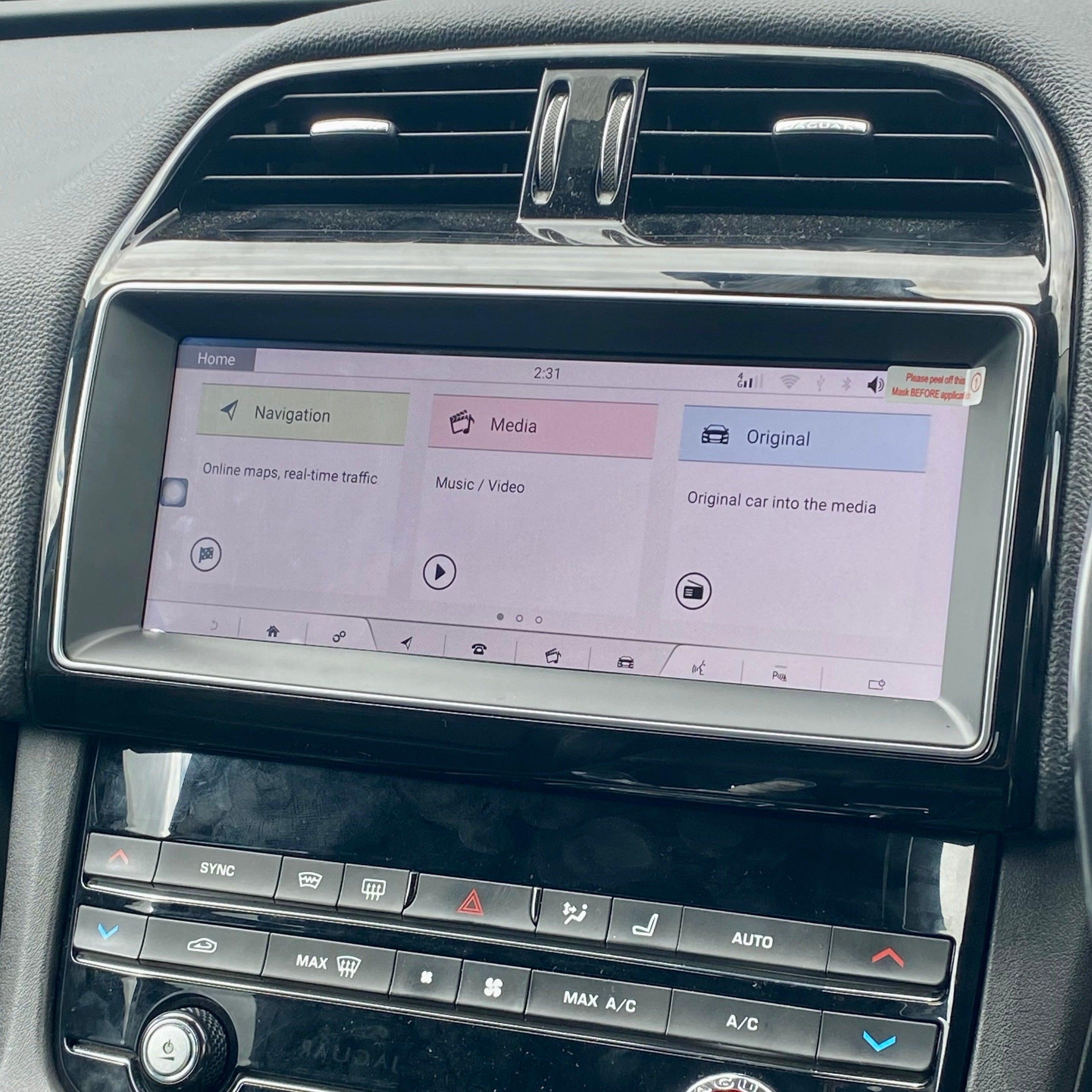 Jaguar F Pace (2015-2018) Android Screen Upgrade and Wireless Apple CarPlay - AUTOSTYLE UK